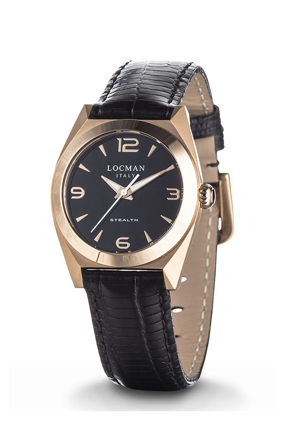 THREE HANDS QUARTZ S.S. TITANIUM PVD RG