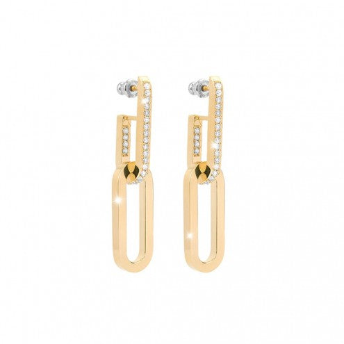REBECCA - BRONZE EARRINGS WITH STONES - BCCOBO04