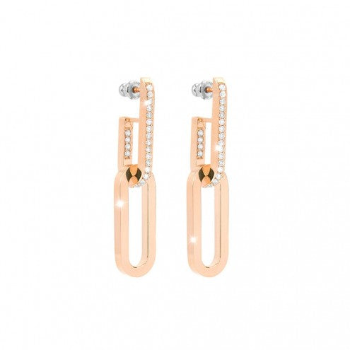 REBECCA - BRONZE EARRINGS WITH STONES - BCCOBO04