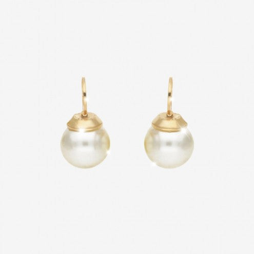 REBECCA - BRONZE EARRINGS W/ PEARLS - BMBOOO01