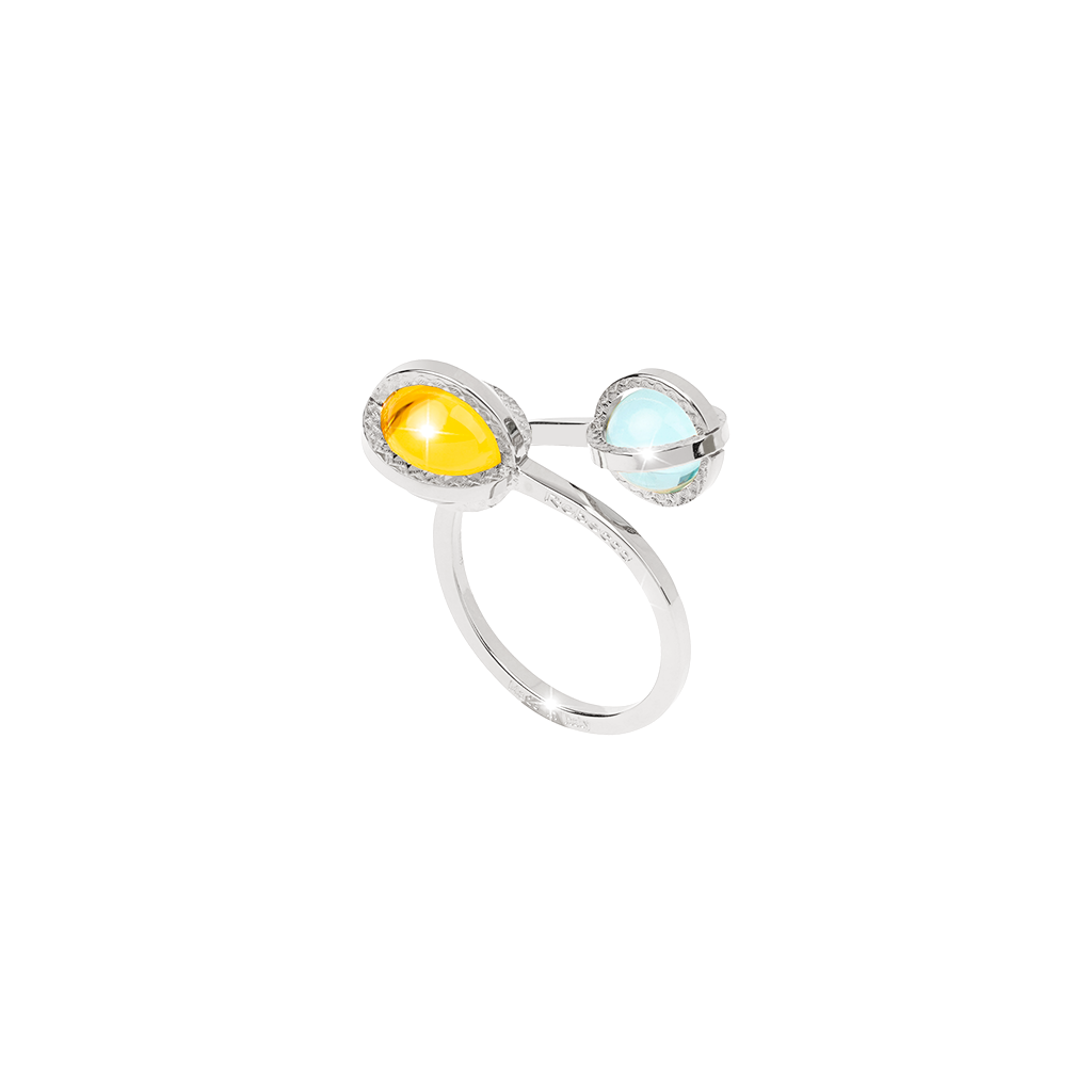 REBECCA - 925 SILVER RING WITH STONES - SRIARP01-M