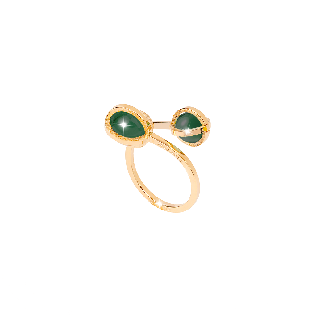 REBECCA - 925 SILVER RING WITH STONES - SRIARP01-M