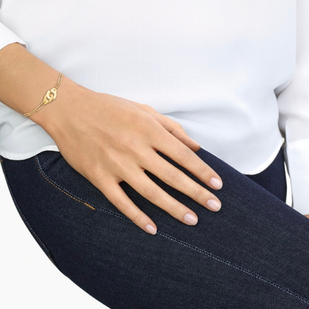 Menottes Dinh Van R10 Bracelet Medium Yellow Gold