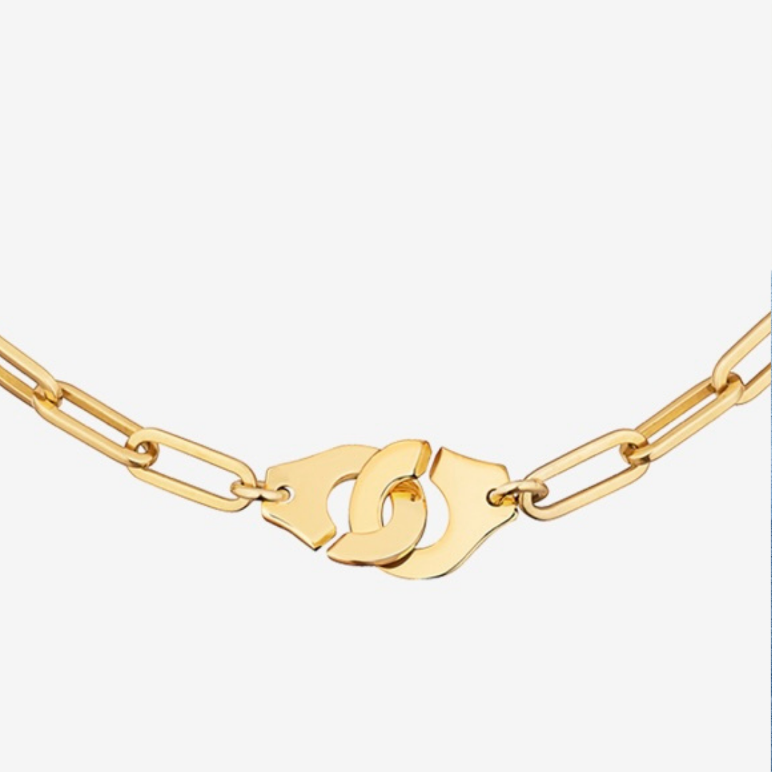 Menottes Din Van R15 Yellow Gold Necklace