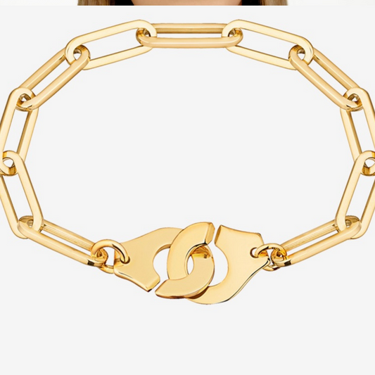 Menottes Dinh Van R15 Yellow Gold Bracelet