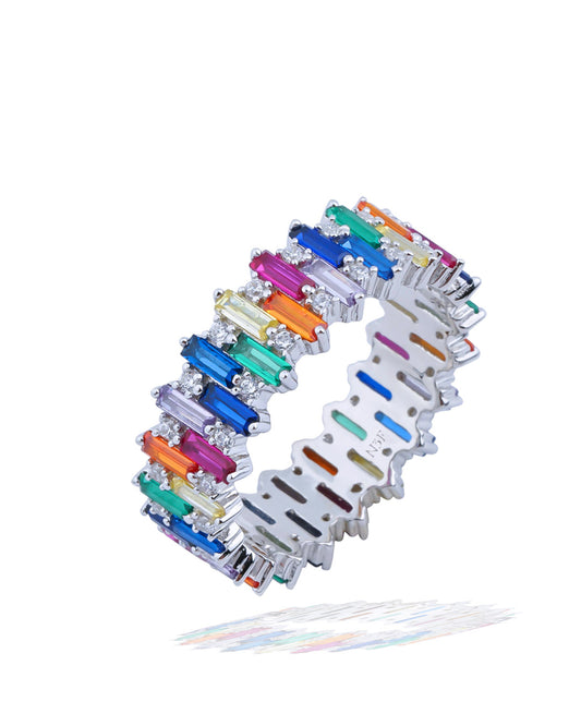 Colorful Eternity Ring