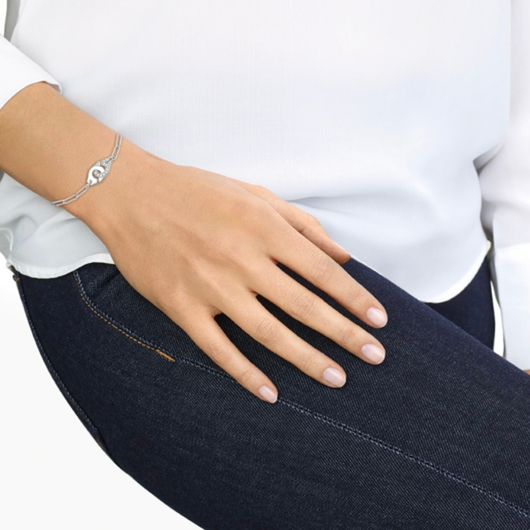 Menottes Dinh Van R12 White Gold With Diamonds