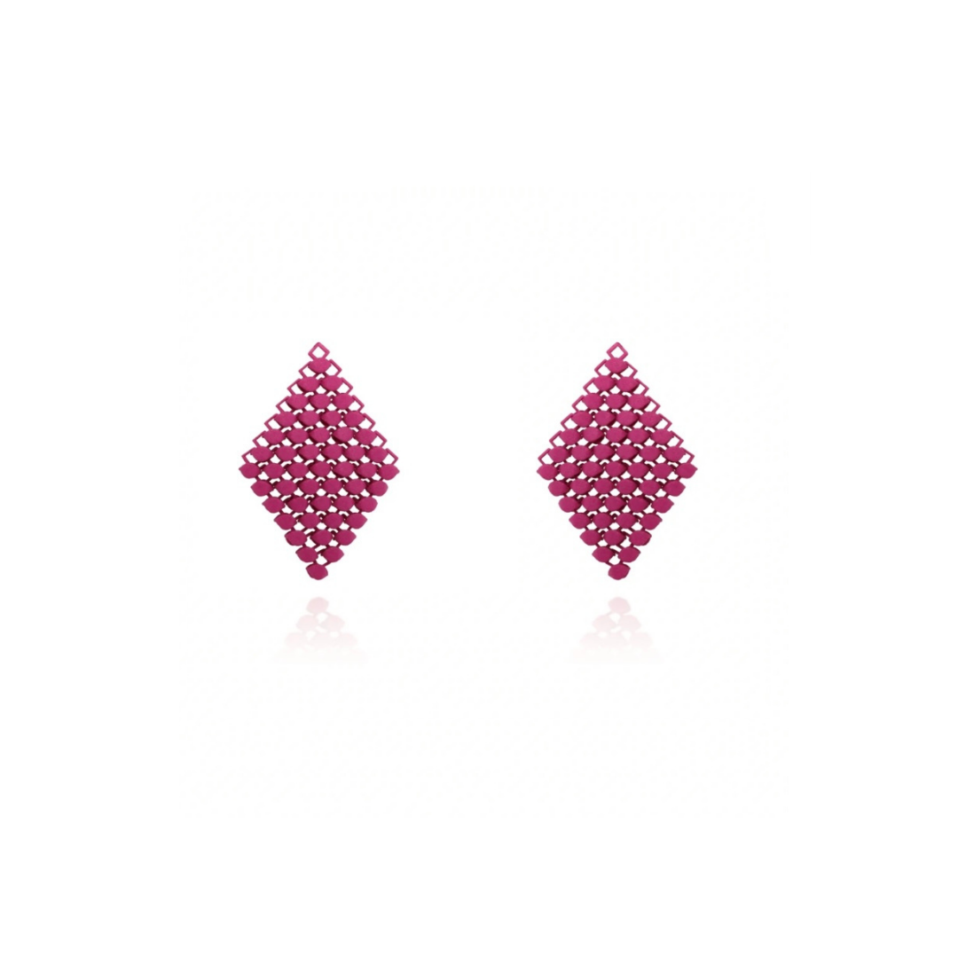 Earring Pendant's Berry Purple