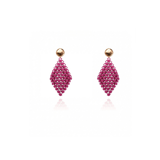 Earring Pendant's Berry Purple