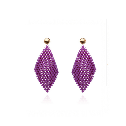 Earring Pendant's Popping Purple