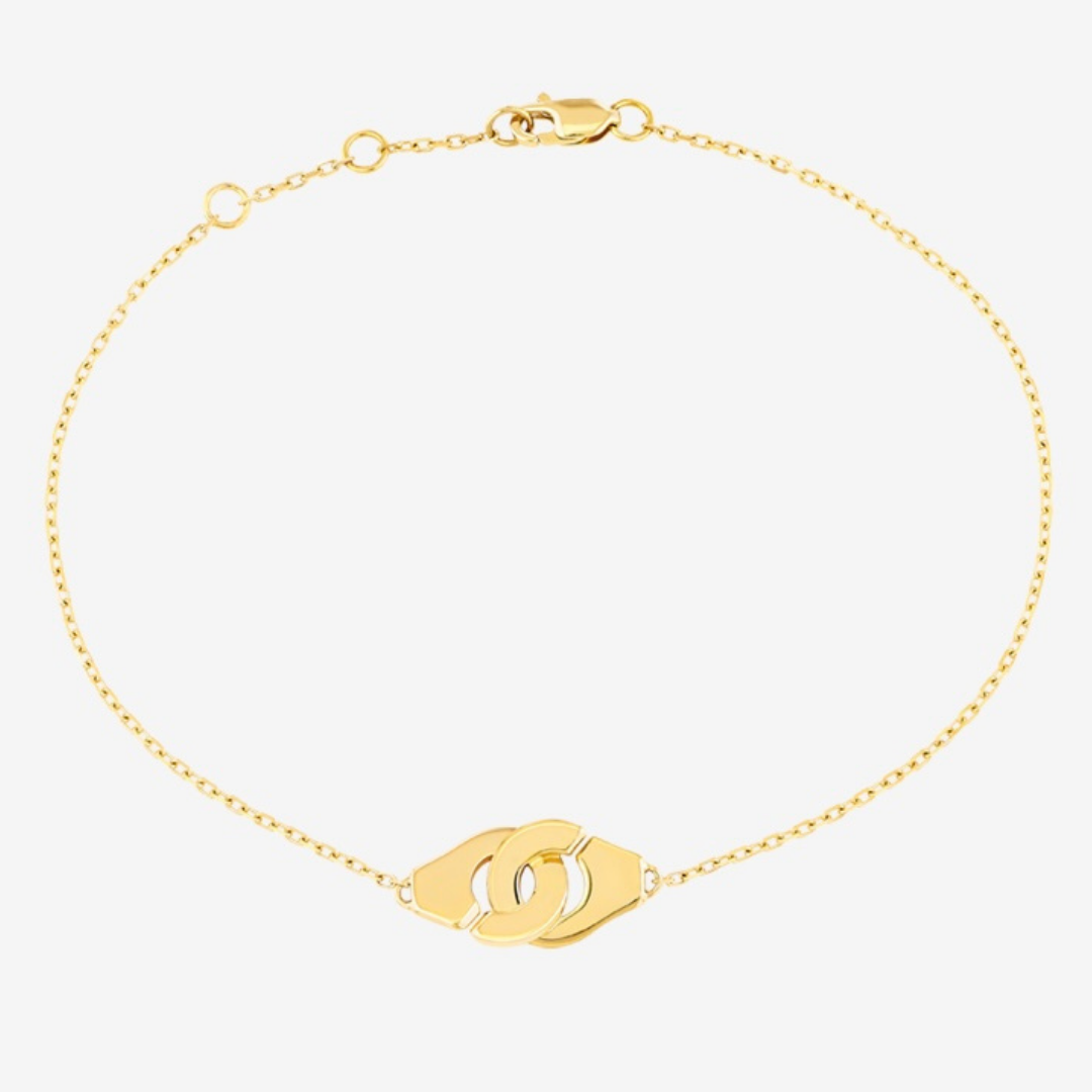 Menottes Dinh Van R8 Bracelet Small Yellow Gold