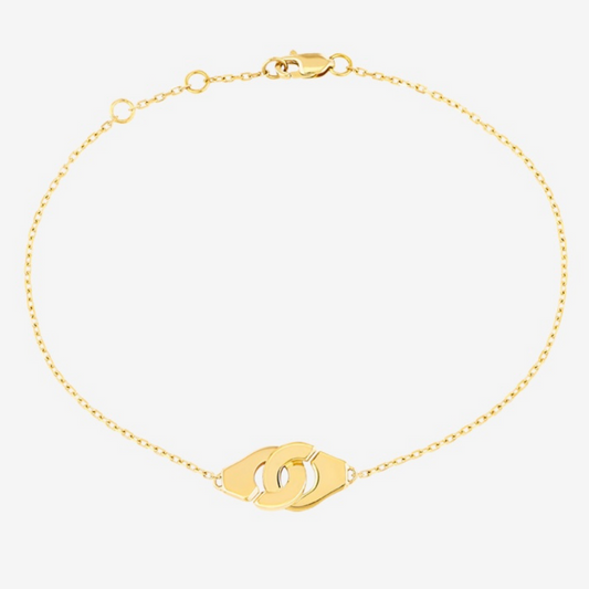 Menottes Dinh Van R8 Bracelet Small Yellow Gold