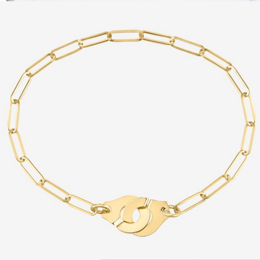 Menottes Dinh Van R10 Bracelet Medium Yellow Gold